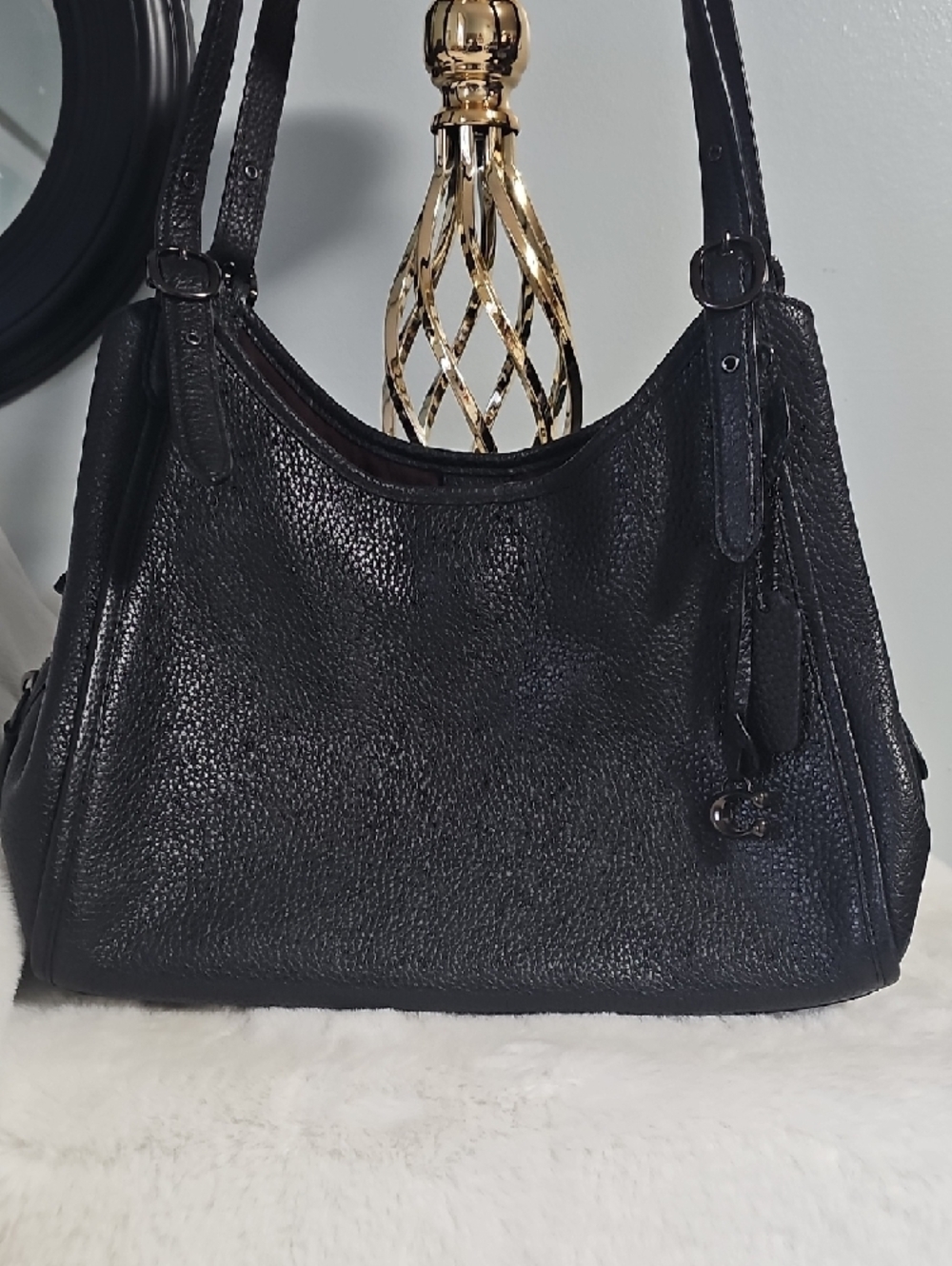 Coach Lori Leather Shoulder Bag